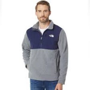 Men’s The North Face Glacier 1/4 Zip Blue & Grey Fleece Sweater Size XXL!